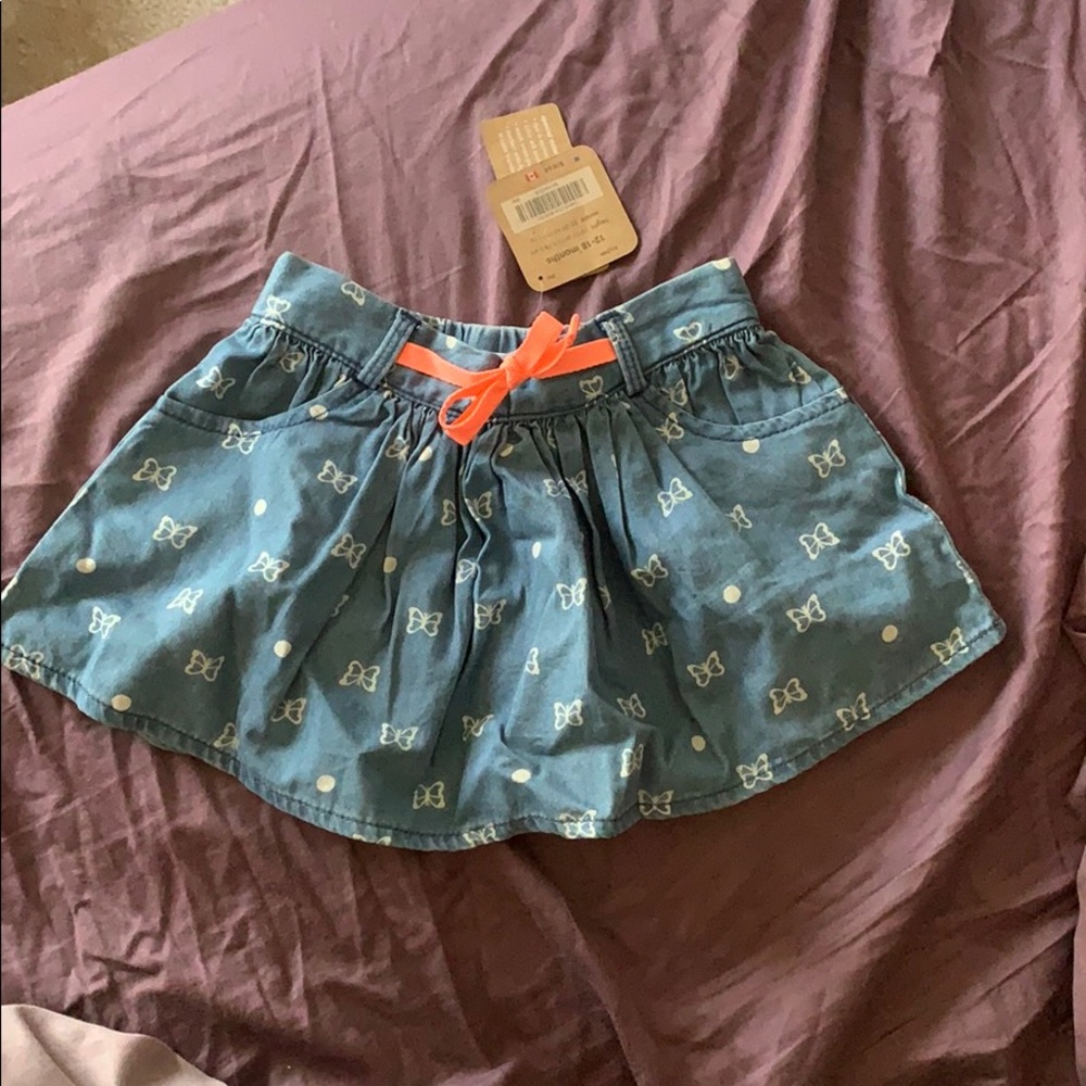 12-18 months denim skirt